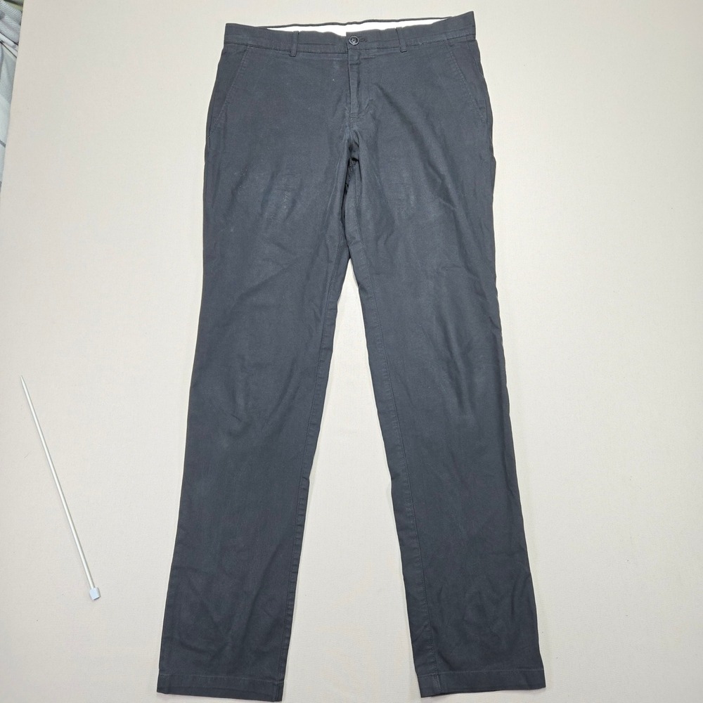 Calvin Klein Stretch Slim Fit Chino Pants Trousers Mens W31 L32 Gray‎